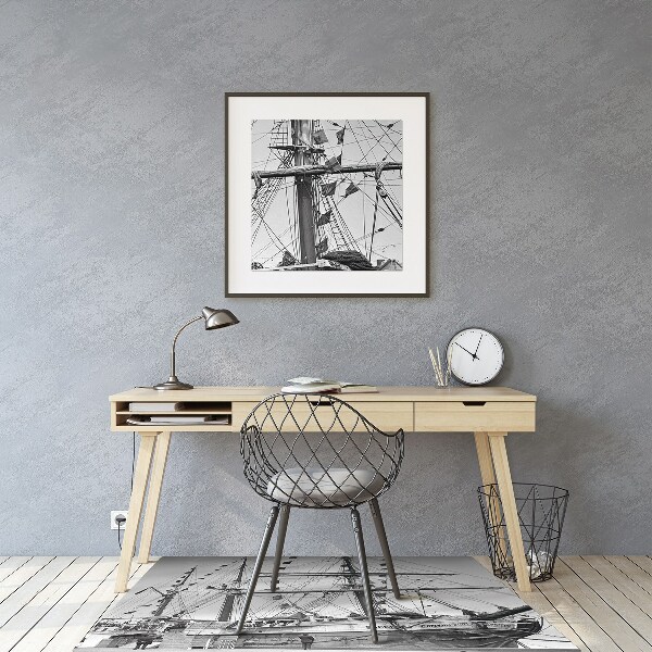 Tappeto per sedia con ruote Nave Vintage
