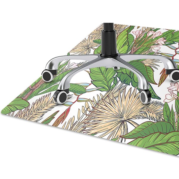 Tappeto per sedia con ruote Giungla Tropicale