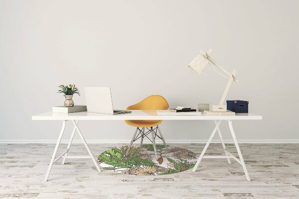 Tappeto per sedia con ruote Giungla Tropicale