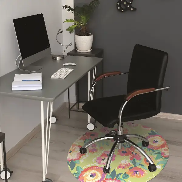 Tappeto per sedia con ruote Giardino Floreale