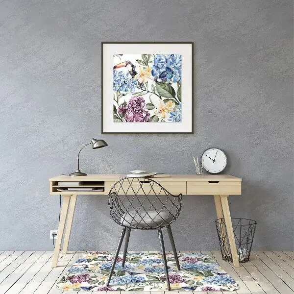 Tappeto salvapavimento Fiori Retrò