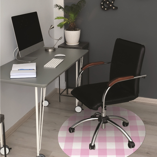 Tappeto per sedia con ruote Griglia Rosa