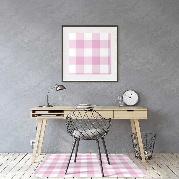 Tappeto per sedia con ruote Griglia Rosa