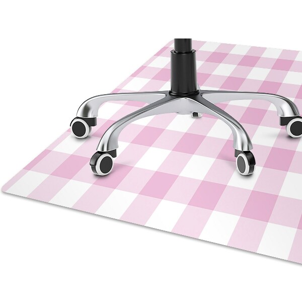 Tappeto per sedia con ruote Griglia Rosa