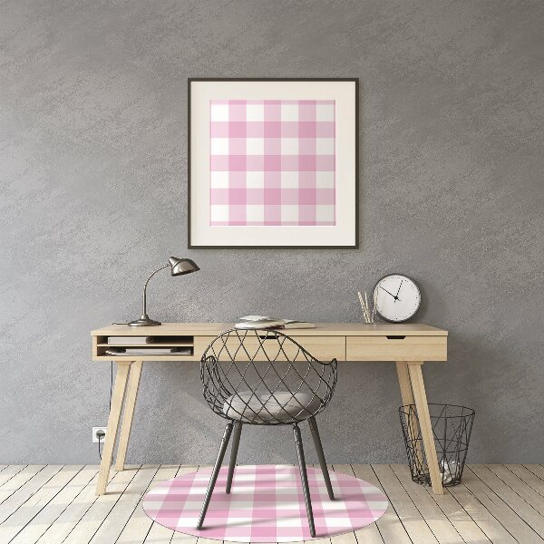 Tappeto per sedia con ruote Griglia Rosa