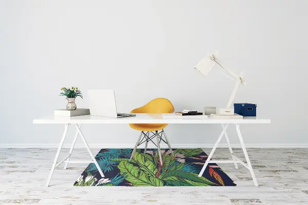 Tappeto per sedia con ruote Giungla Tropicale