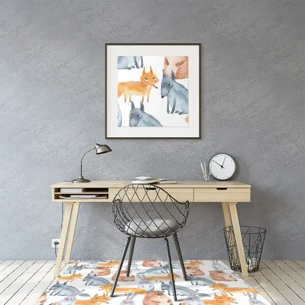 Tappeto per sedia con ruote Animali