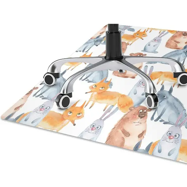 Tappeto per sedia con ruote Animali