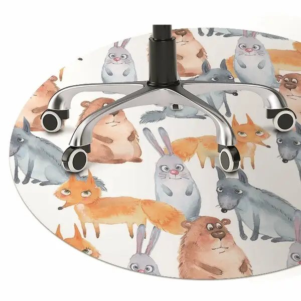 Tappeto per sedia con ruote Animali