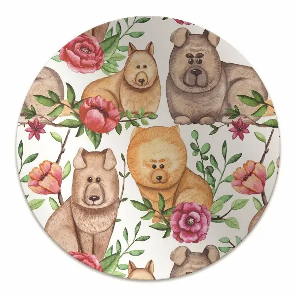 Tappeto per sedia con ruote Chow Chow Dogs