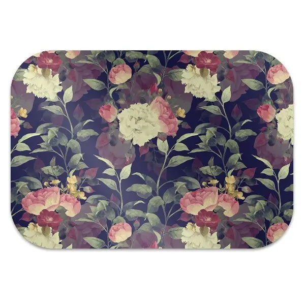 Tappeto per sedia con ruote Fiori Vintage