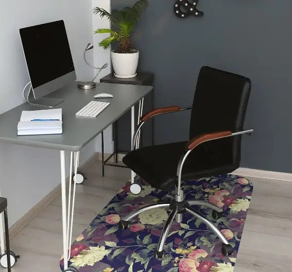 Tappeto per sedia con ruote Fiori Vintage