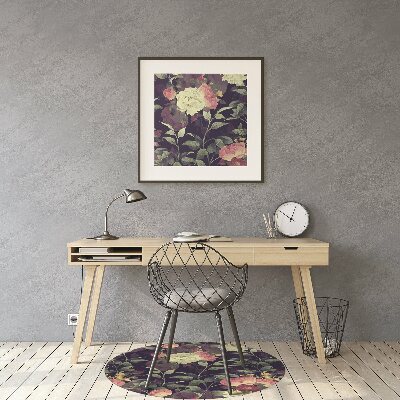 Tappeto per sedia con ruote Fiori Vintage