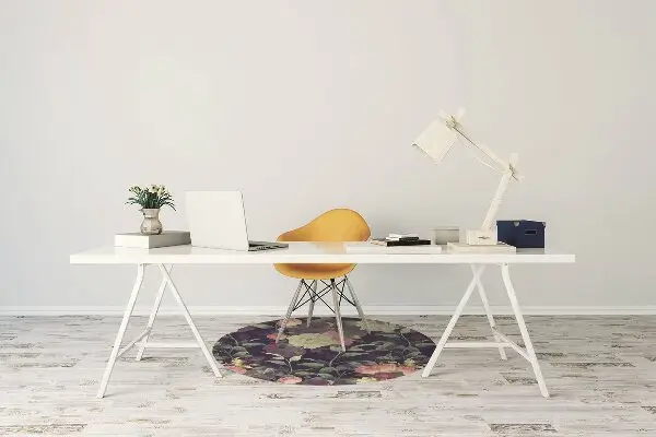 Tappeto per sedia con ruote Fiori Vintage