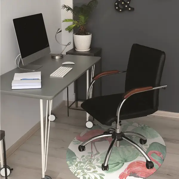 Tappeto sedia ufficio Fenicotteri Esotici