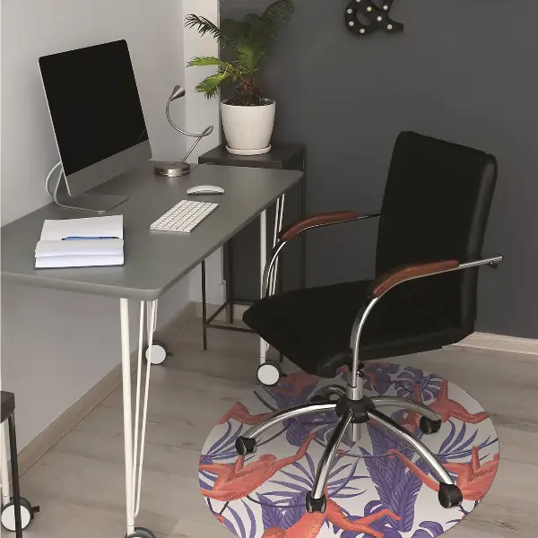 Tappeto per sedia con ruote Scimmie Rosse