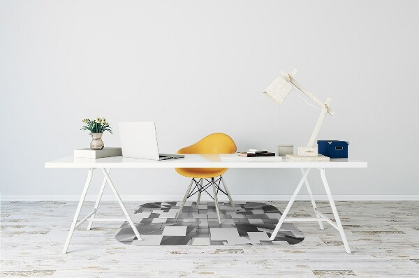 Tappeto per sedia con ruote Piastrelle Grigie