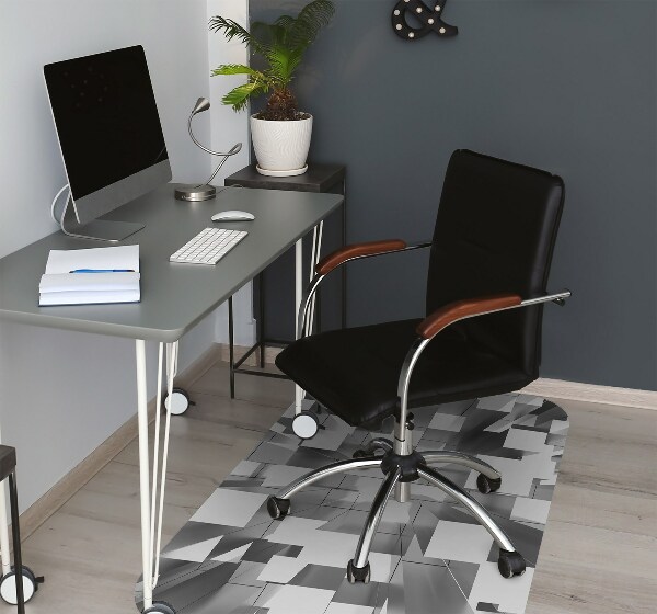 Tappeto per sedia con ruote Piastrelle Grigie