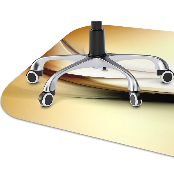 Tappeto per sedia con ruote Astrazione Beige