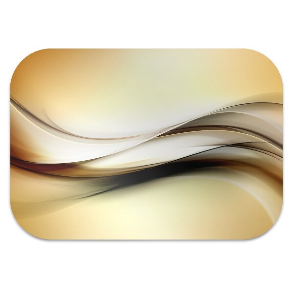 Tappeto per sedia con ruote Astrazione Beige