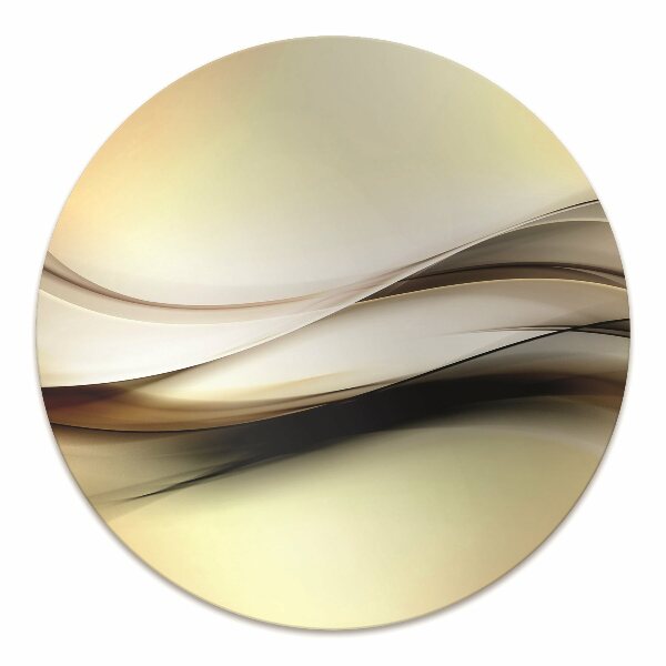 Tappeto per sedia con ruote Astrazione Beige
