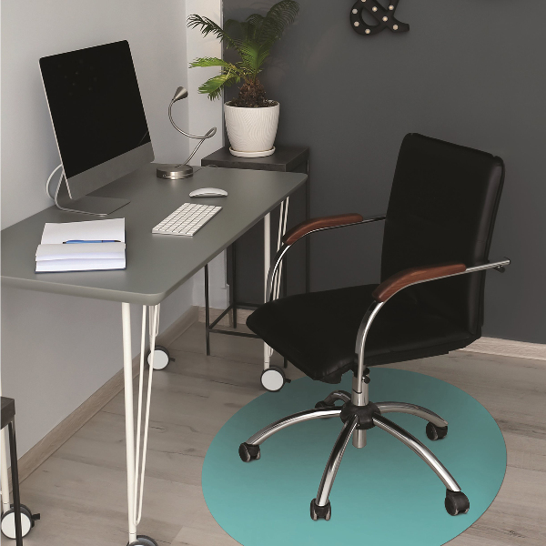 Tappeto sotto sedia ufficio Colore Turchese Scuro