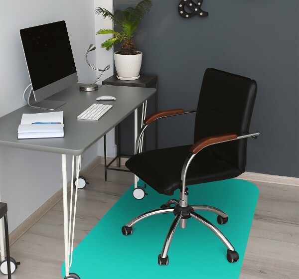 Tappeto per sedia con ruote Turchese