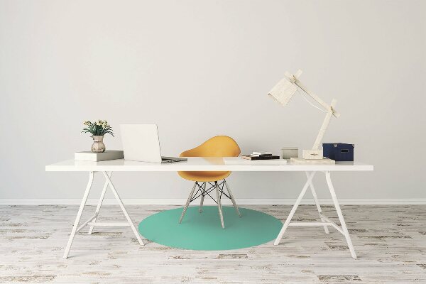 Tappeto per sedia con ruote Turchese