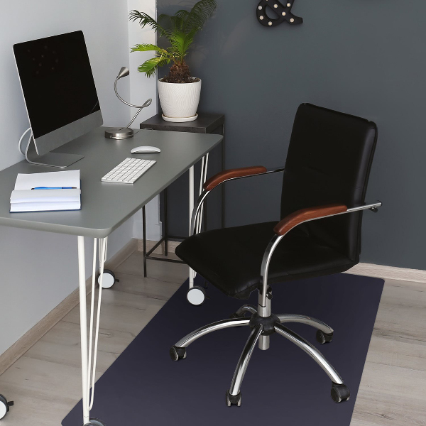 Tappeto sotto sedia ufficio Blu Navy