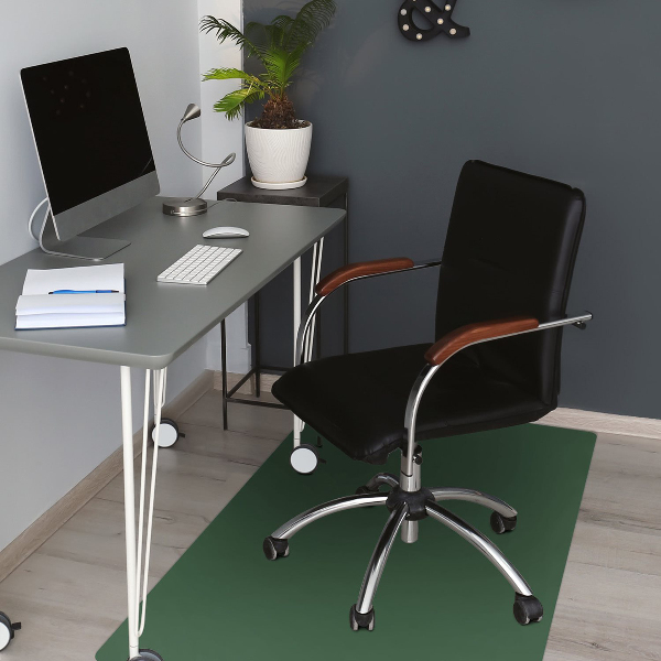 Tappeto per sedia con ruote Colore Verde Scuro