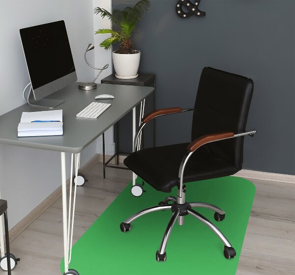 Tappeto per sedia con ruote Colore Verde Brillante