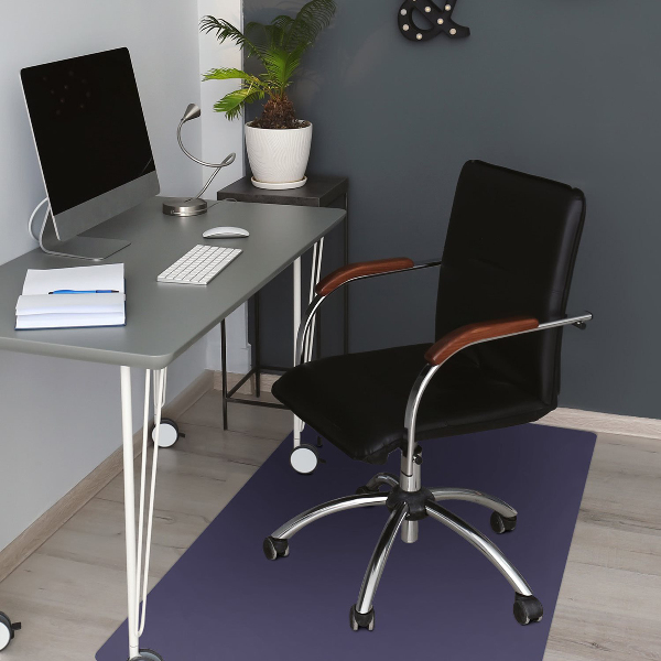 Tappeto per sedia con ruote Blu Navy