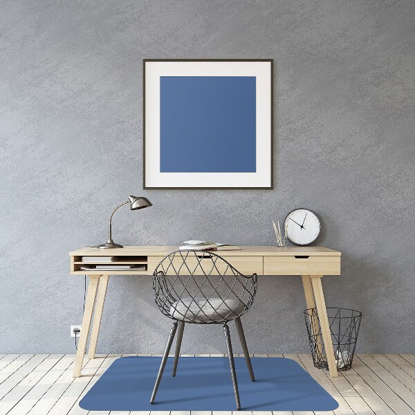 Tappeto sotto sedia ufficio Colore Blu Scuro