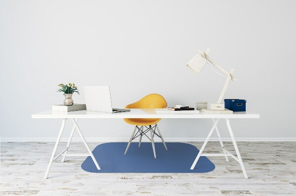 Tappeto sotto sedia ufficio Colore Blu Scuro