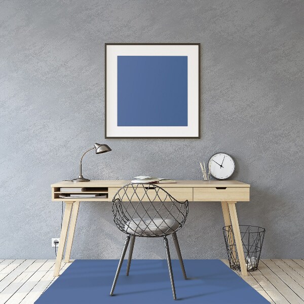Tappeto sotto sedia ufficio Colore Blu Scuro