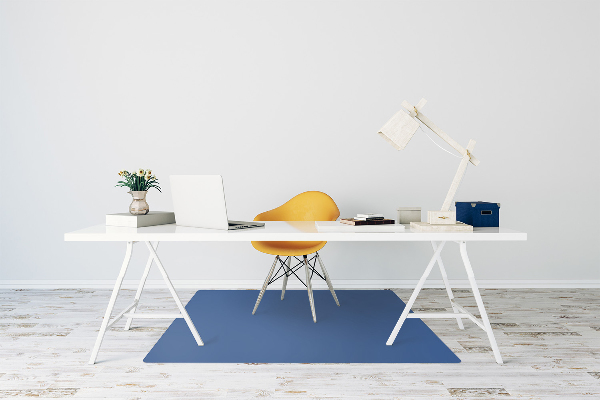 Tappeto sotto sedia ufficio Colore Blu Scuro