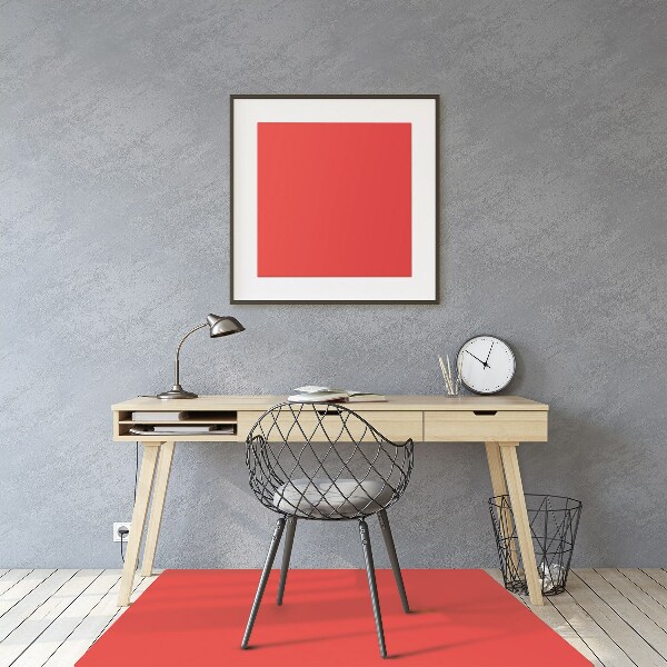 Tappeto per sedia con ruote Colore Rosso Chiaro