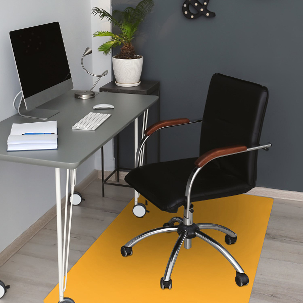 Tappeto per sedia con ruote Colore Giallo Intermedio