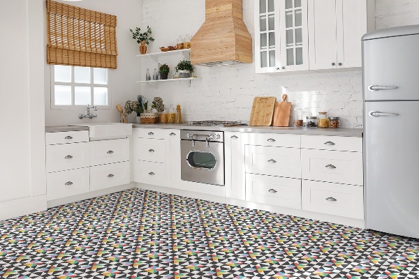 Piastrelle pvc Tema Colorato Geometrico