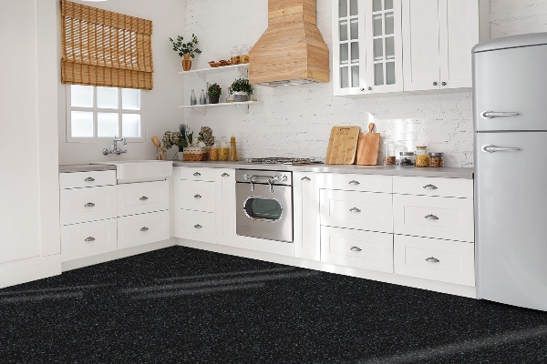 Piastrelle in pvc Pavimento Nero Classico