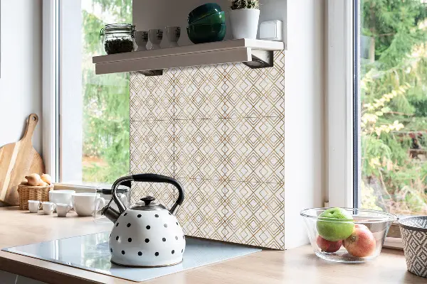 Piastrelle pvc Linee Dorate