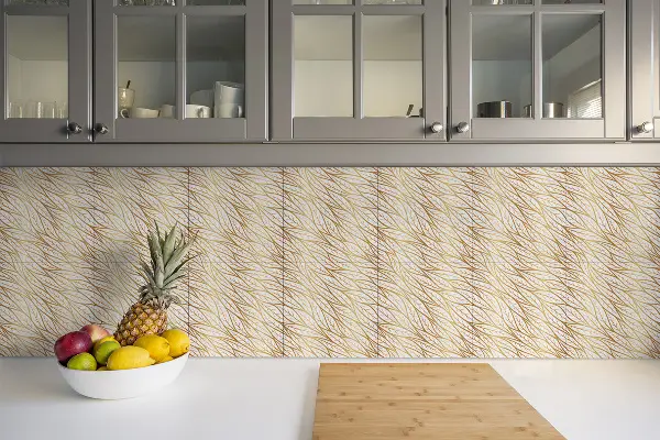 Piastrelle pvc Foglie Dorate