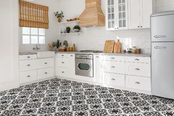 Piastrelle pvc Ornamento Di Fiori