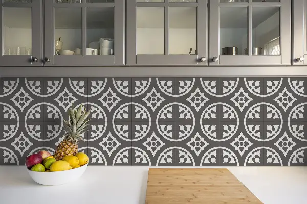 Piastrelle in pvc Pattern Grigio Orientale
