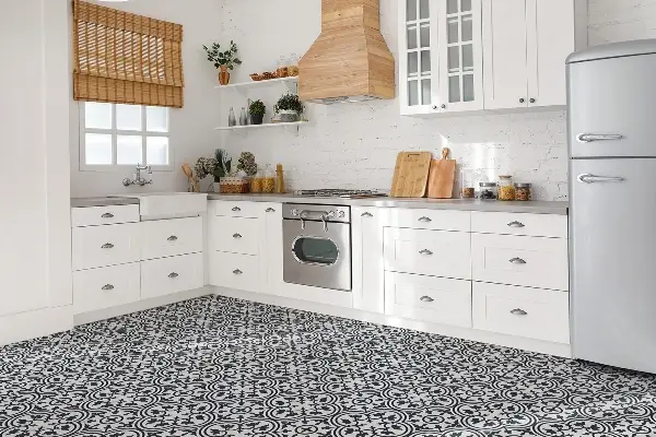Piastrelle pvc adesive Pianta Grigio Modello