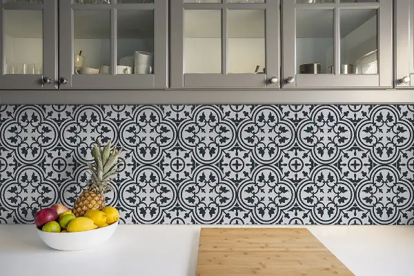 Piastrelle pvc adesive Pianta Grigio Modello