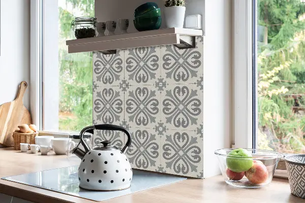 Piastrelle pvc adesive Pattern Grigio Arabo