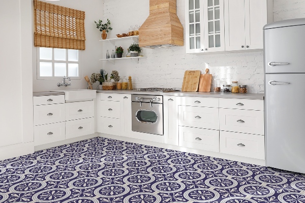 Piastrelle pvc adesive Piume Di Pavone