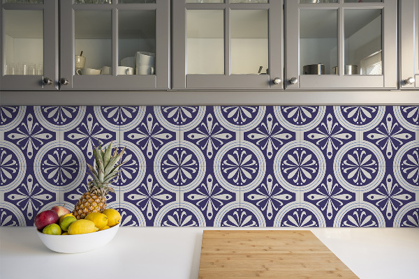 Piastrelle pvc adesive Piume Di Pavone