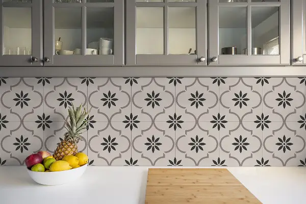 Piastrelle in pvc adesive Modello Di Fiori Arabo